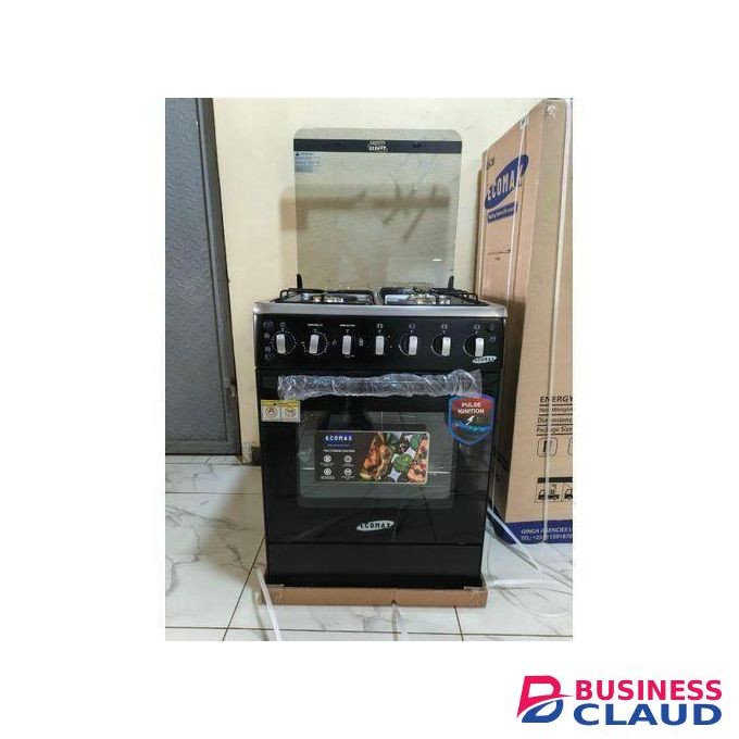 Ecomax 50*55, 3Gas + 1 Electric Hot Plate With Electric Oven- Durable, Efficient Kitchen Stove WITH FREE GIFT