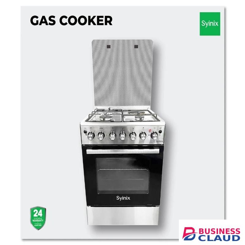 Syinix Cooker 60×60 3+1 Electric/Gas With Gas leakage sensor