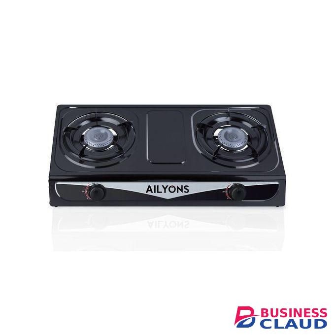 AILYONS 2 burner gas cooker, stainless steel