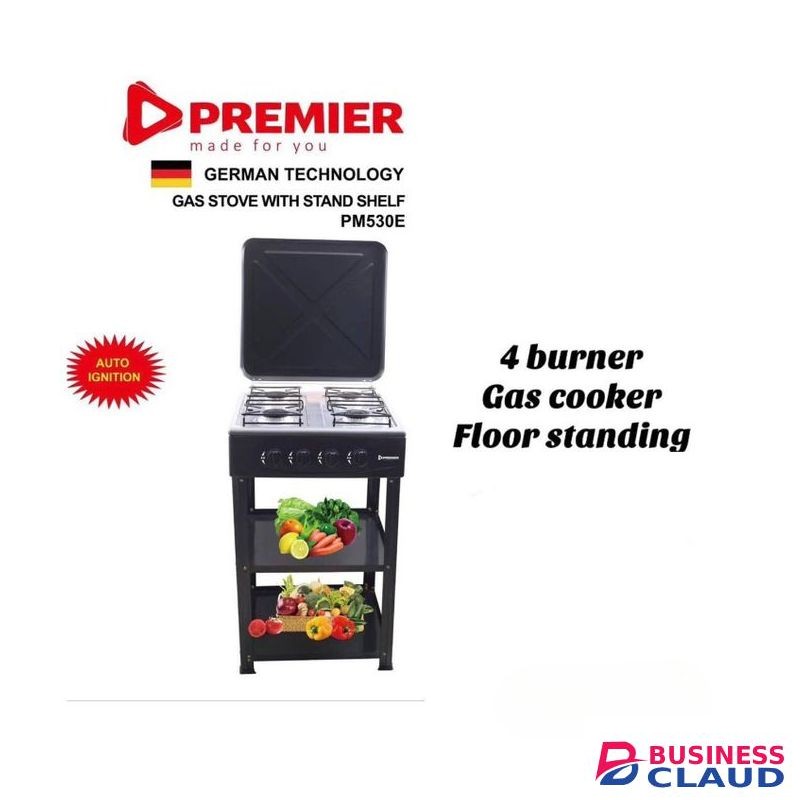 Premier Floor Standing 4 Burners Gas Cooker