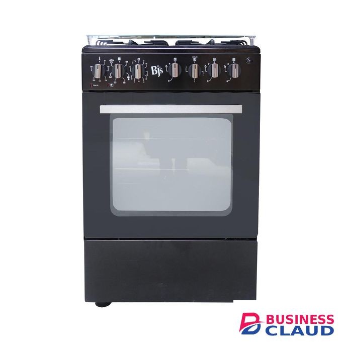 BJS Cooker 60x60 3+1 Electric/Gas Cooker With Turbo Fan - Electric Oven 60L Capacity