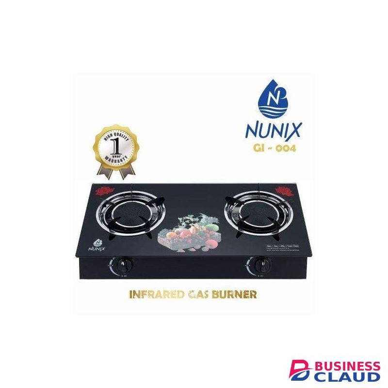 Nunix Low Gas Consumption Glass Top Table Cooker infrared Gas cooker