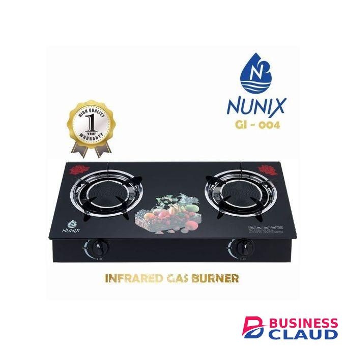 Nunix Low Gas Consumption Glass Top Table Cooker infrared Gas cooker