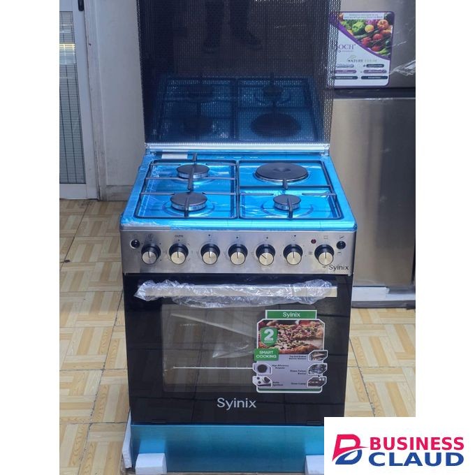 Syinix Classy Stainless 60*60 3 Gas + 1 Electric Cooker