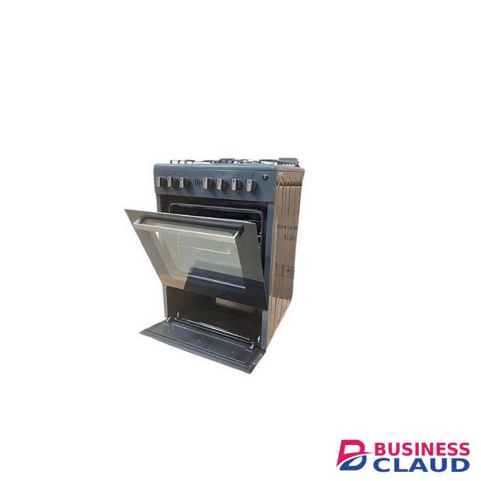 BJS Cooker, Elite 60x60 3+1 Electric/Gas Cooker ,Turbo Fan, CAST pan support - Oven 60L Capacity I-6011T Grey