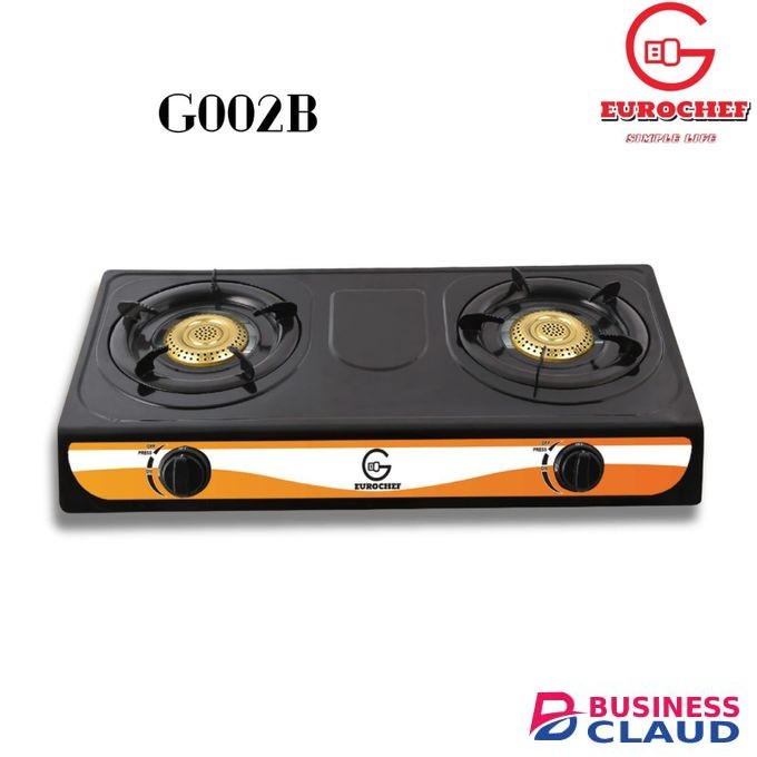 Eurochef 2 Burner Stainless Steel Table Top Gas Stove Cooker