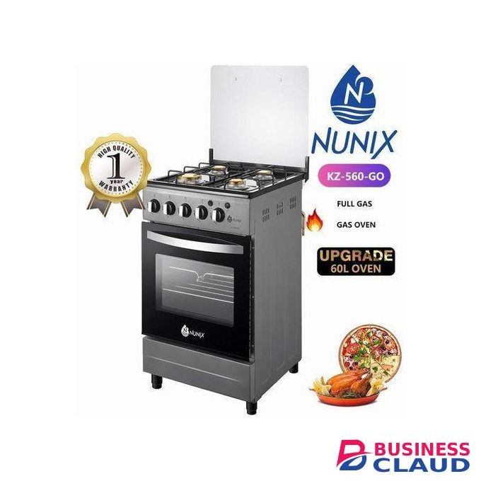 Nunix Freestanding Full 4 Gas burner and Oven