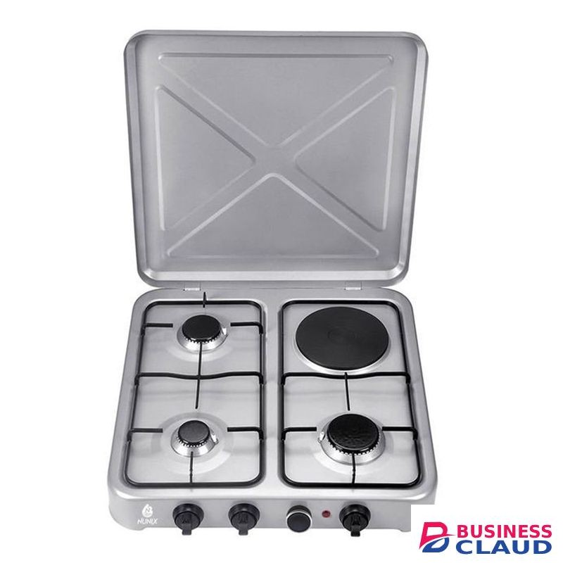 Nunix 4 Table Top Gas Cooker Stove With Hot Plate