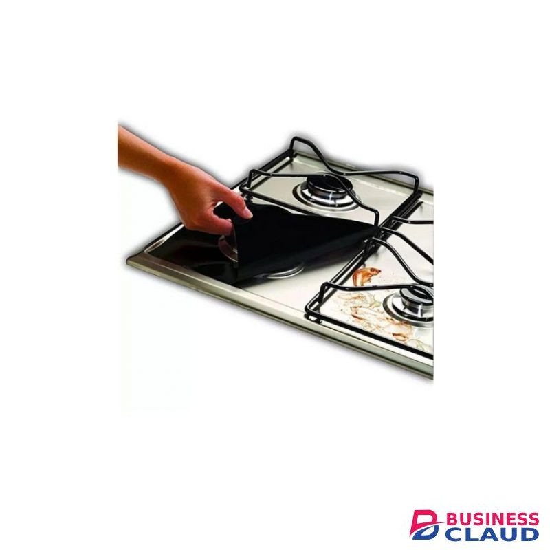 4pcs Gas Stove Cooker Protectors Cover Liner Clean Mat Pad