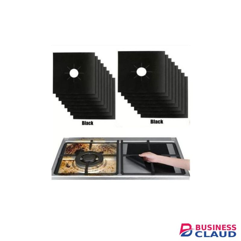 4pcs Gas Stove Cooker Protectors Cover Liner Clean Mat Pad