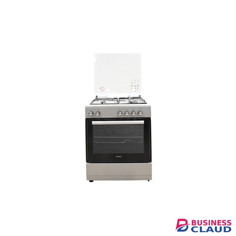 Simfer F6311SEGR 3 Gas + 1 Electric Cooker, 60x60 - Silver (1YR WRTY)