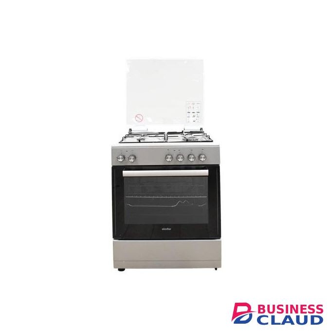 Simfer F6311SEGR 3 Gas + 1 Electric Cooker, 60x60 - Silver (1YR WRTY)