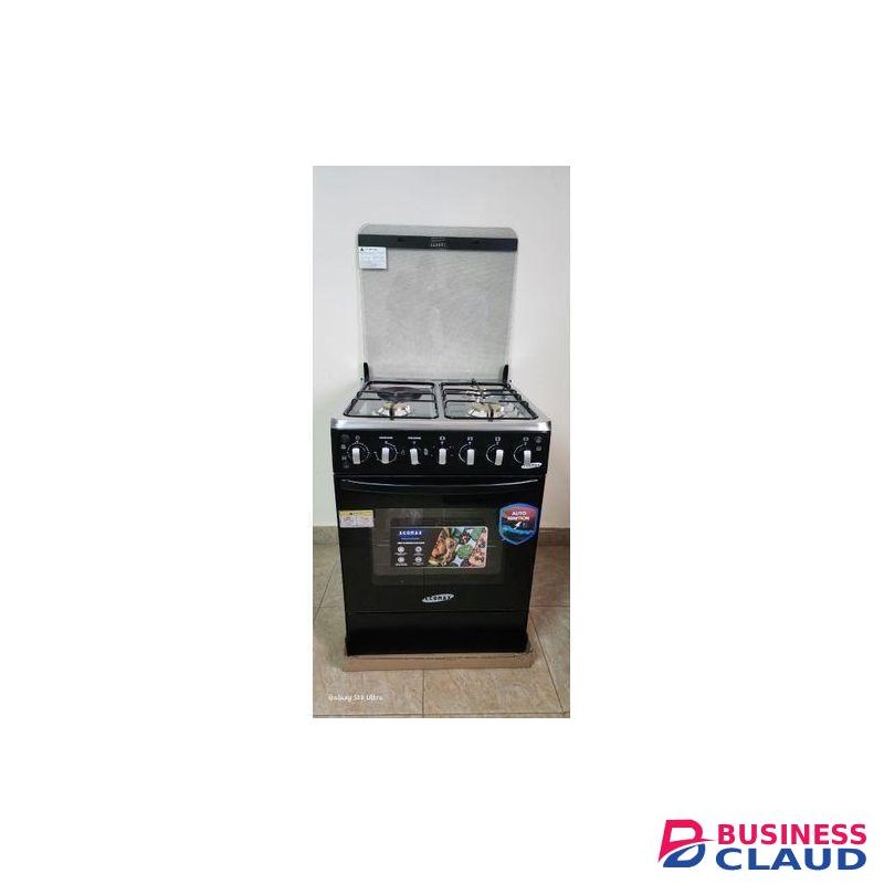 Ecomax cooker 60x60 free standing3gas plus 1 electric hotplate with Free Gifts