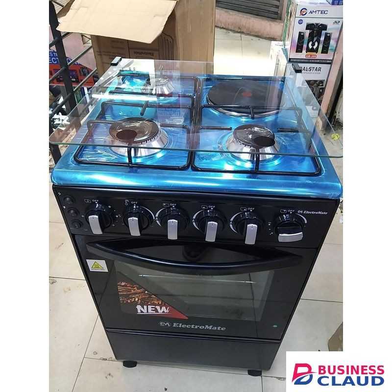 Freestanding Gas and Electric Cooker with Oven – Silver