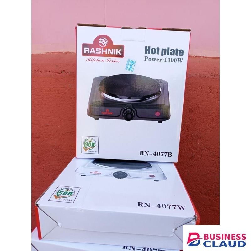 Rashnik Single Electric Hotplate – Portable Table Cooker
