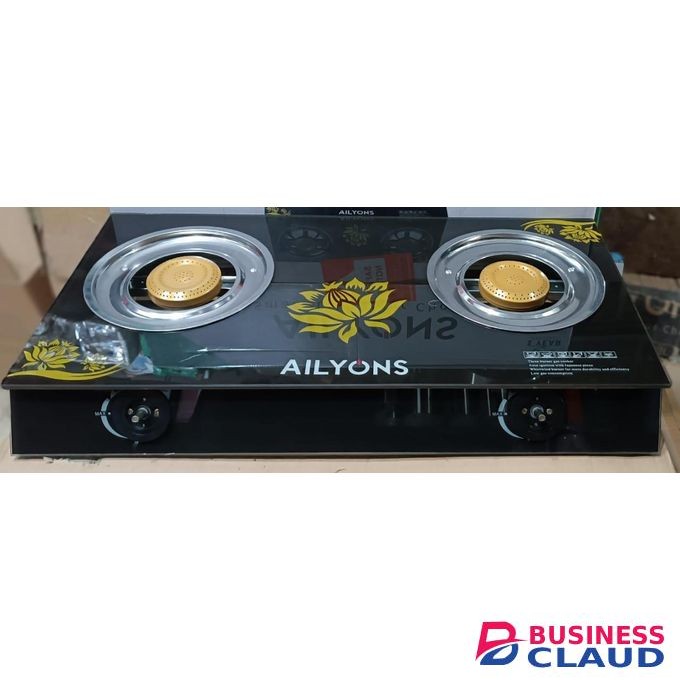 AILYONS 2 BURNER GLASS TOP COOKER