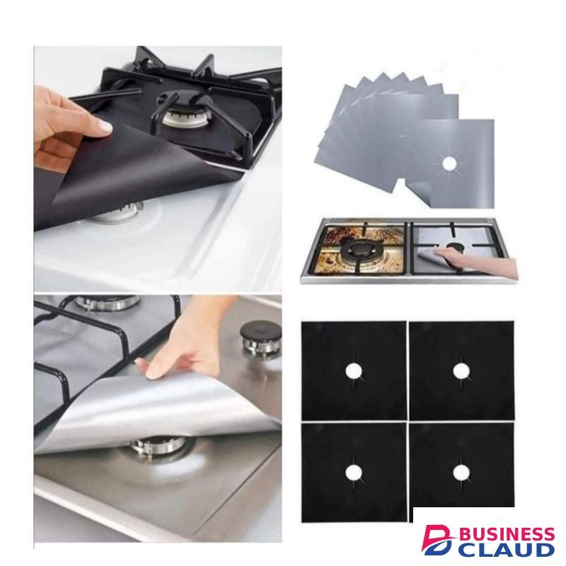 4Pcs Reusable Stove Burner Covers ,Gas Stove Protectors ,Stove top Covers