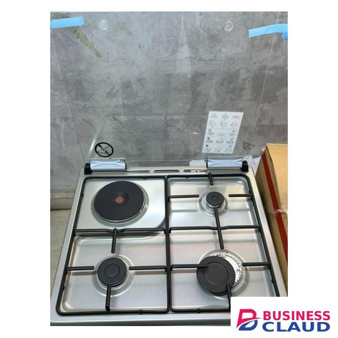 VON Cooker 60*55, 3+1 Rapid Hotplate, Turbo Fan, Flame Failure Device, Cast Iron Pan Support