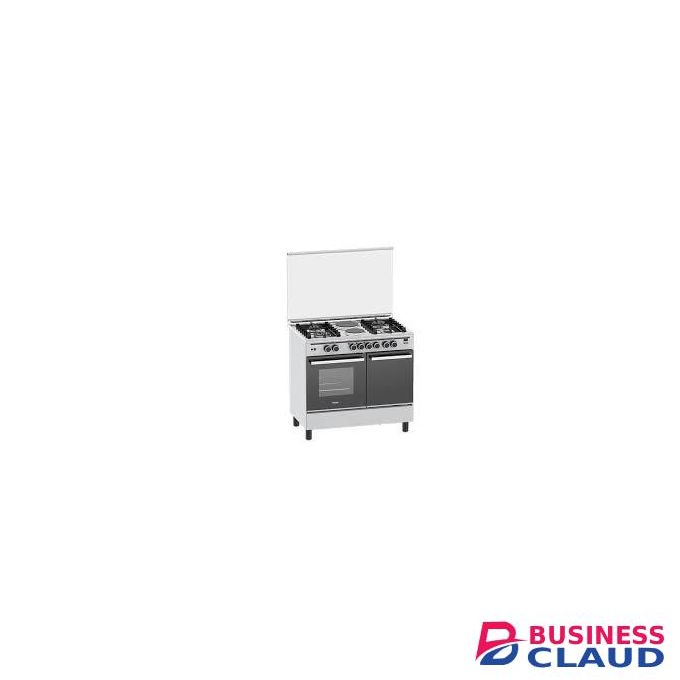 Haier 60×90 Cooker, 4 Gas Burner + 2 Electric Hot Plates, Gas Sensor & Cylinder Storage