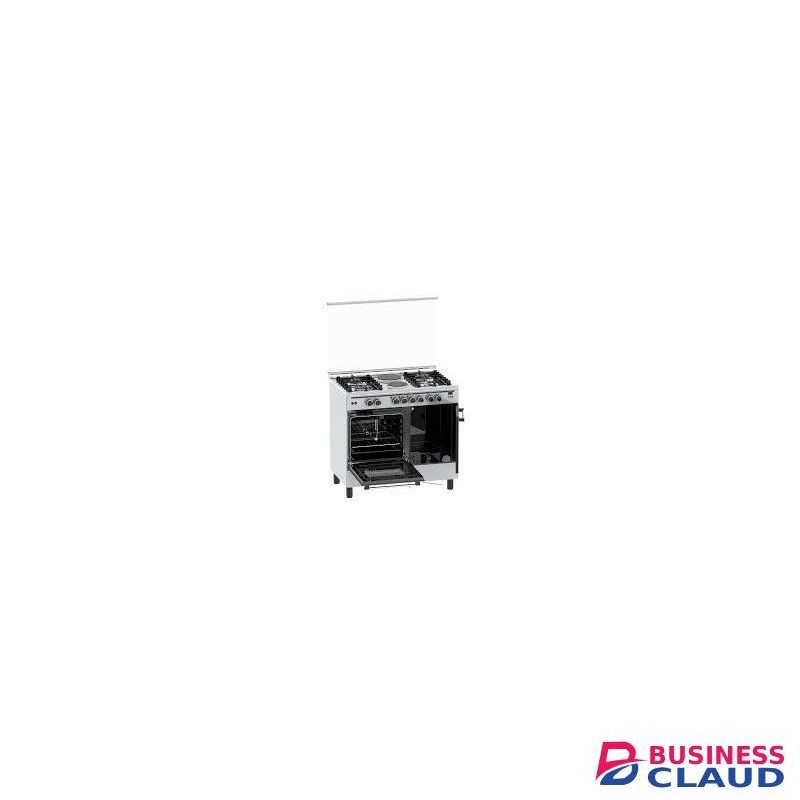 Haier 60×90 Cooker, 4 Gas Burner + 2 Electric Hot Plates, Gas Sensor & Cylinder Storage