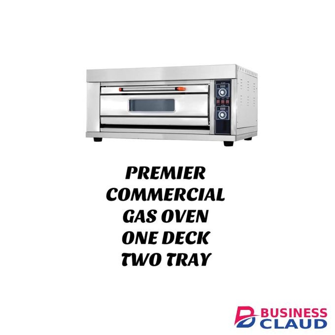 Premier Commercial Gas Oven One Deck Two Tray Pizza Bread Baking Oven