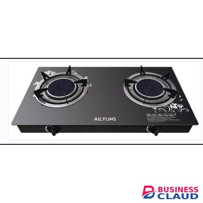 Double table top two gas cooker burner