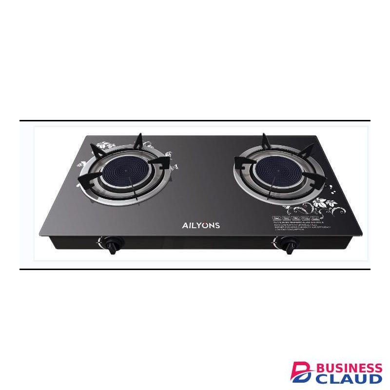 Double table top two gas cooker burner