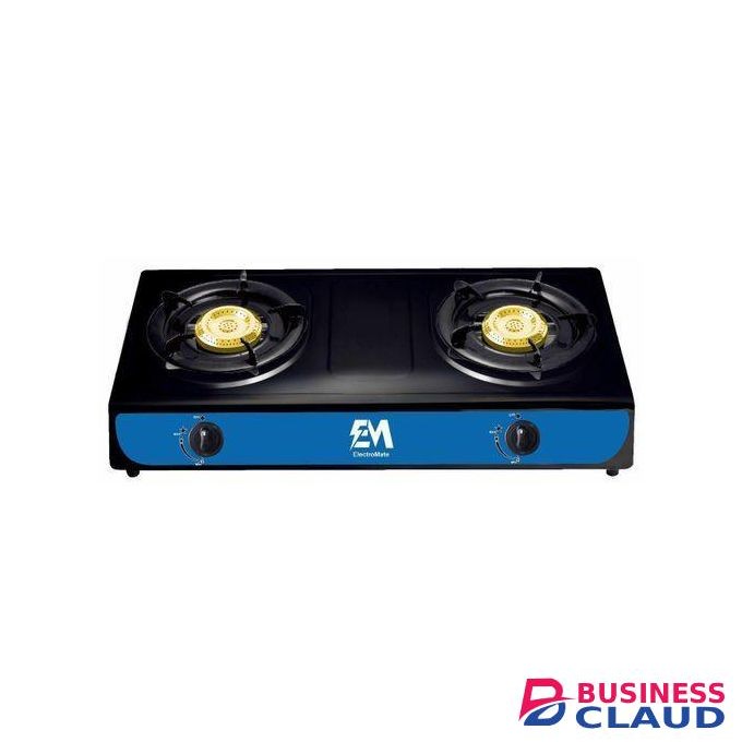 Electromate 2-Burner Table Top Metallic Gas Cooker – Compact & Durable