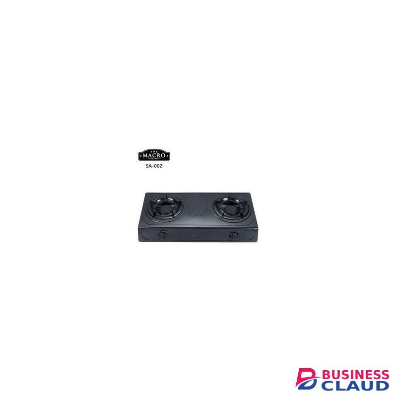 Macro SA-002 Gas Cooker 2 Burner Stainless Steel