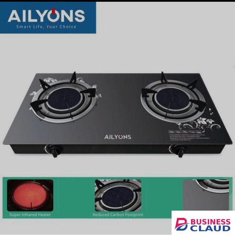 AILYONS infrared burner, glasstop gas cooker