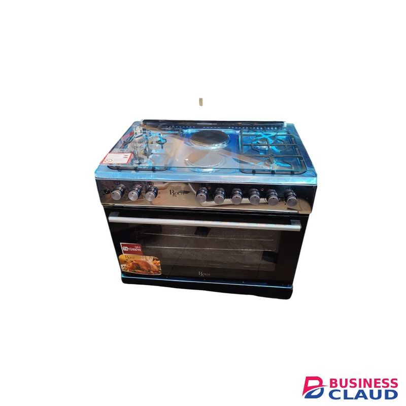 Roch 60×90 Cooker 4 Gas + 2 Electric Plates, Electric Oven