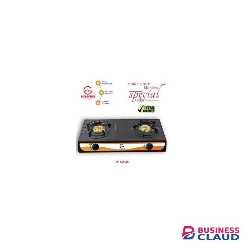 Eurochef Top Stainless Steel 2 Burner Gas Cooker