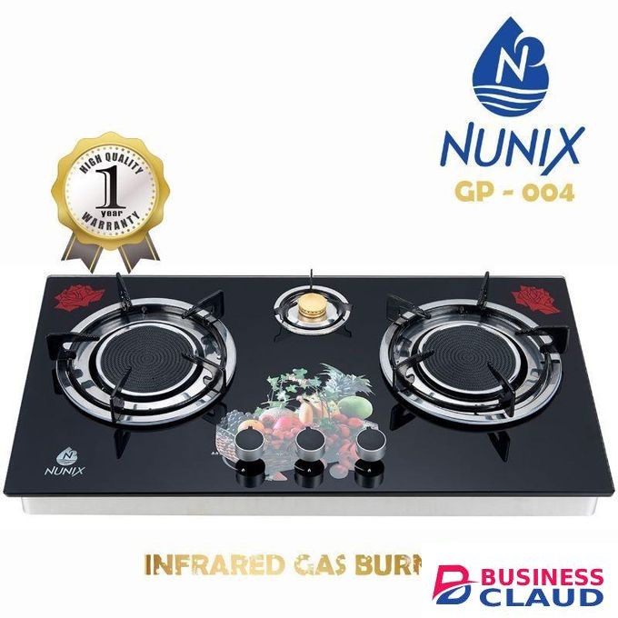 Nunix infrared gas cooker, GP-004 3 burner