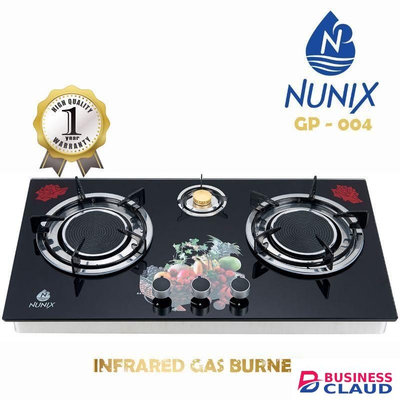 Nunix infrared gas cooker, GP-004 3 burner
