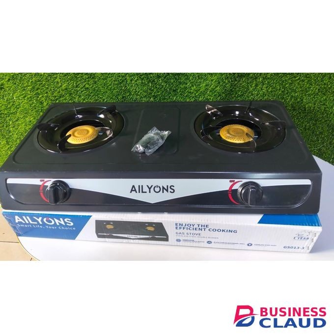 AILYONS 2 Burner Stainless Steel Table Top Gas Cooker