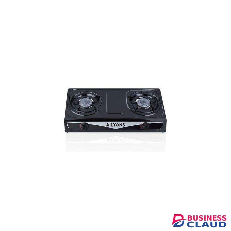 AILYONS 2 Burner Stainless Steel Table Top Gas Cooker
