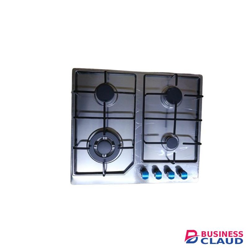 Bolesi 4-Burner Gas Cooker with Wok Burner - Stainless Steel Kitchen Essential
