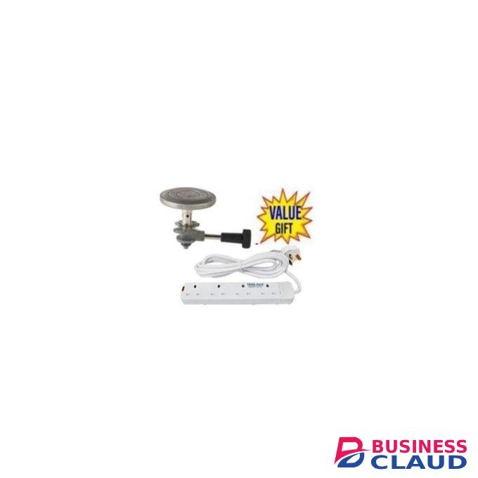 1. HR STRONG 6KG MEKO GAS BURNER – NON-RUSTING, DURABLE & SAFE GAS COOKER FOR HOME/BUSINESS USE + 4 Way POWER EXTENSION