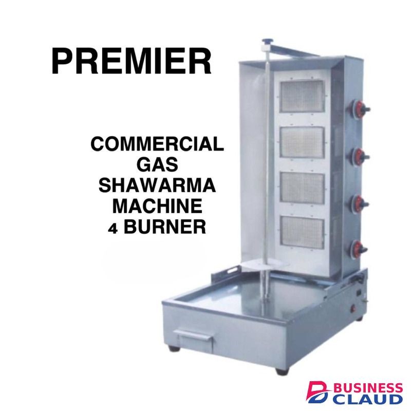 Premier COMMERCIAL GAS SHARWARMA MACHINE 4 BURNER