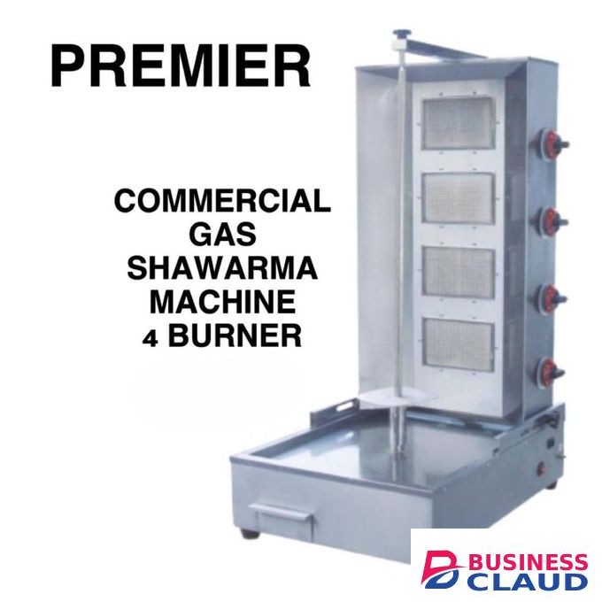 Premier COMMERCIAL GAS SHARWARMA MACHINE 4 BURNER