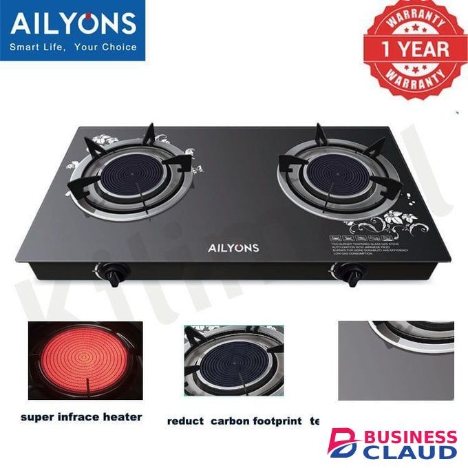 AILYONS Infrared Glass Top Burner – High Efficiency Cooking Stove with Fast Heat Distribution Durable Design Easy Cleaning Safe and Energy Saving for Home and Kitchen
