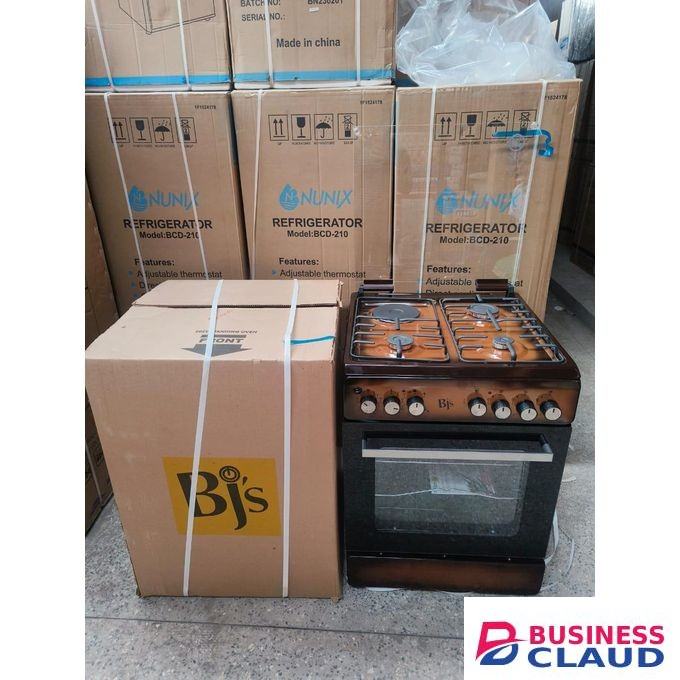 BJ's Brown BJS 60X60 3-GAS+1 Hot Plate With Turbo-FAN