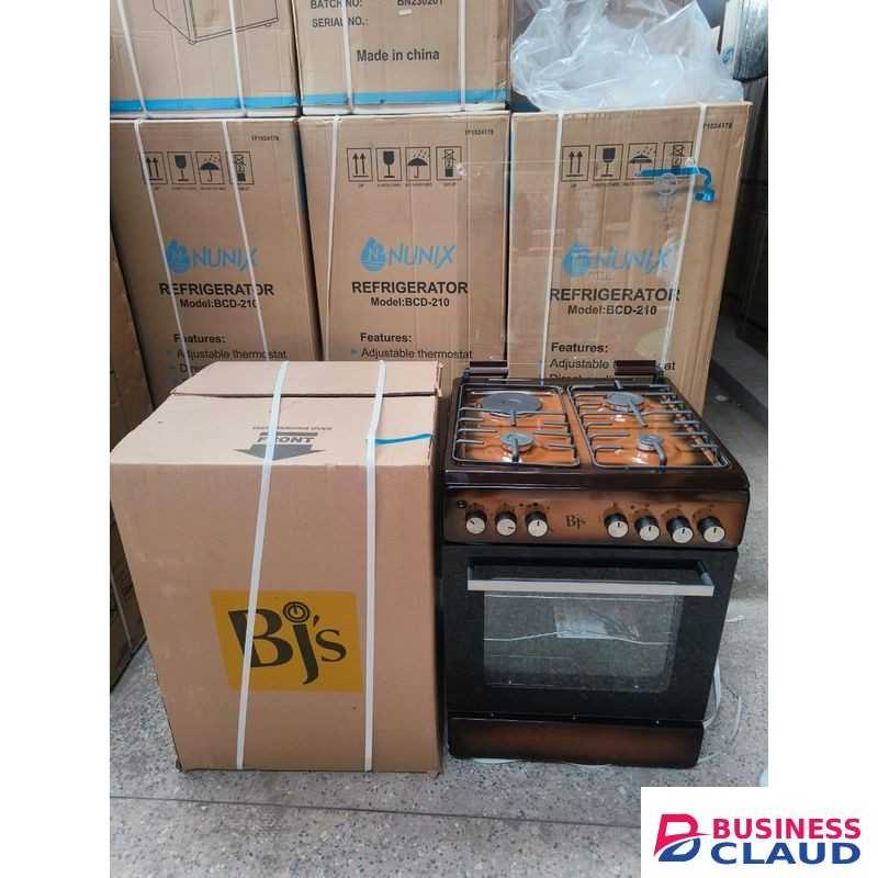 BJ's Brown BJS 60X60 3-GAS+1 Hot Plate With Turbo-FAN