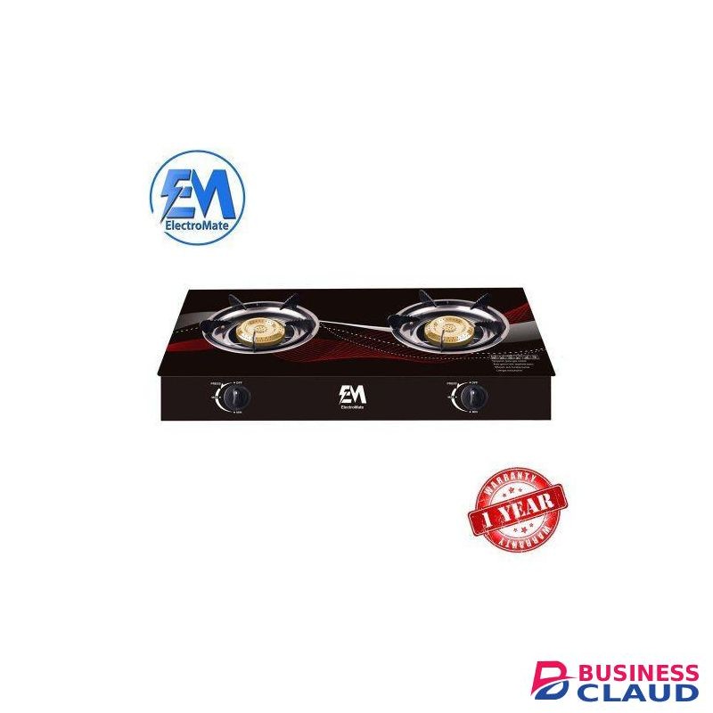 Em Table Top Gas Cooker,2 Burner With A Strong Glass Gas Cooker GS001-1