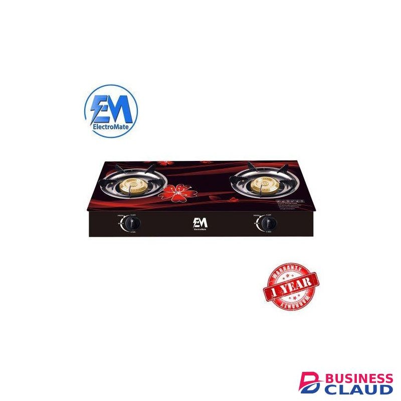 Em Table Top Gas Cooker,2 Burner With A Strong Glass Gas Cooker GS001-4
