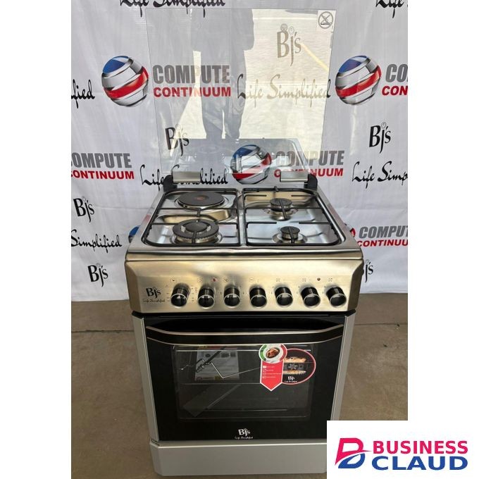 BJS EXCELLENCE 60×60 Cooker – 3+1 Burner Gas & Electric Cooker with Rotisserie and Rapid Hotplate