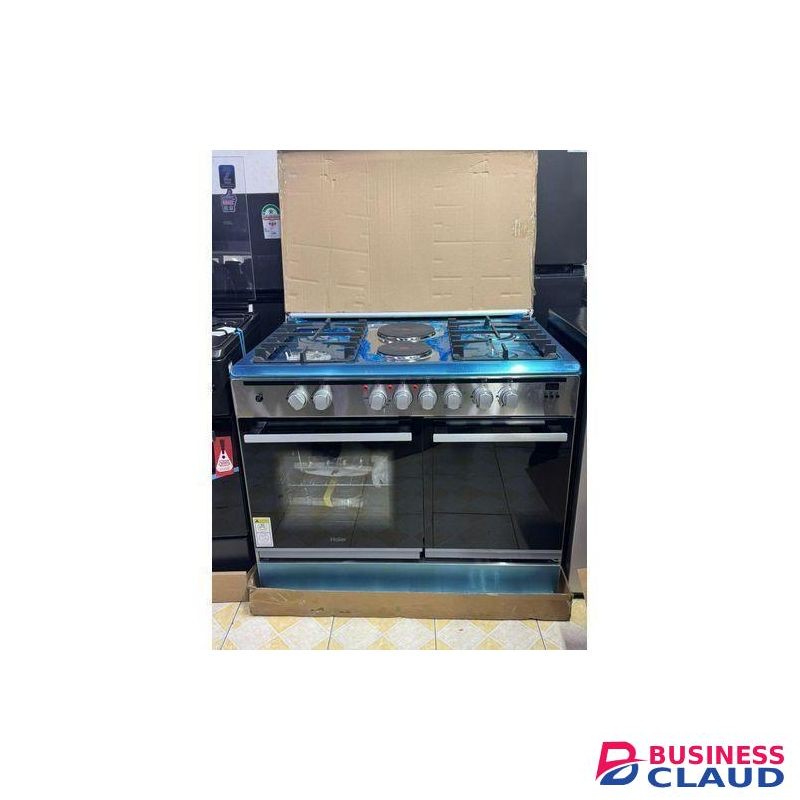 Haier 60x90 Cooker, 4 Gas Burner + 2 Electric Plates, 60x90 Cooker plus FREE GIFT (2 YEAR WARRANT CARD)