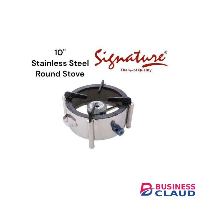 10" Stainless Steel Round Single Burner Gas Stove