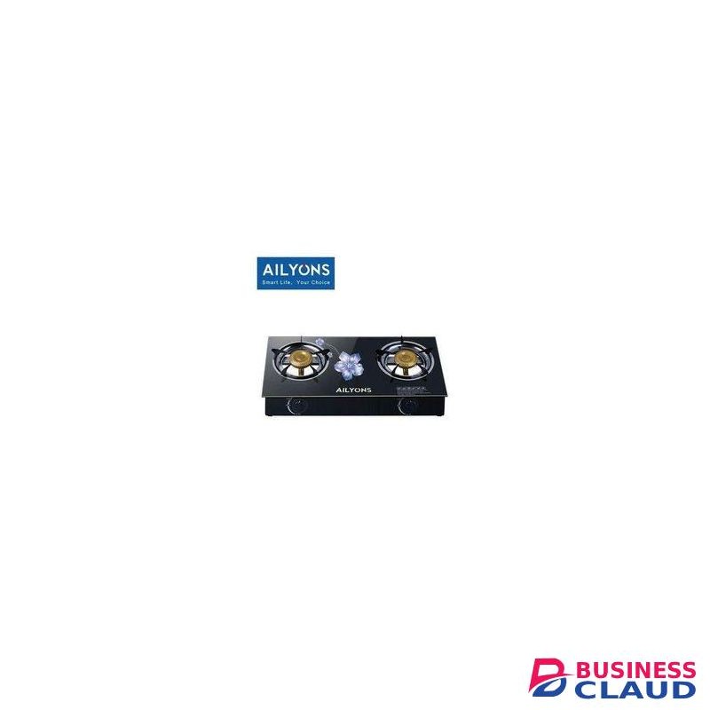 AILYONS Durable counter top two Burner Table Top Gas Cooker With STRONG Glass Top with counter top auto ignition two Burner Table Top Gas Cooker With STRONG Glass Top