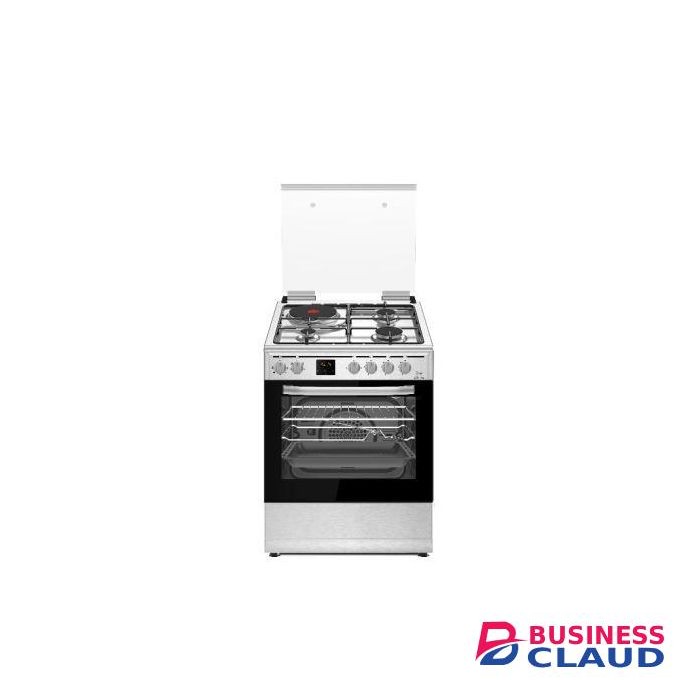 Master Chef 60*60, 3 Gas 1 Hot Plate Cooking Oven With Glass Top Lid
